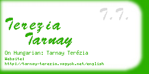terezia tarnay business card